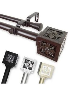 Rod Desyne Ophelia Double Curtain Rod 1 OD 120-170 Inch 16 Rod Desyne Ophelia Double Curtain Rod 1 OD 120-170 Inch -Chic Home Store 11863769 fpx