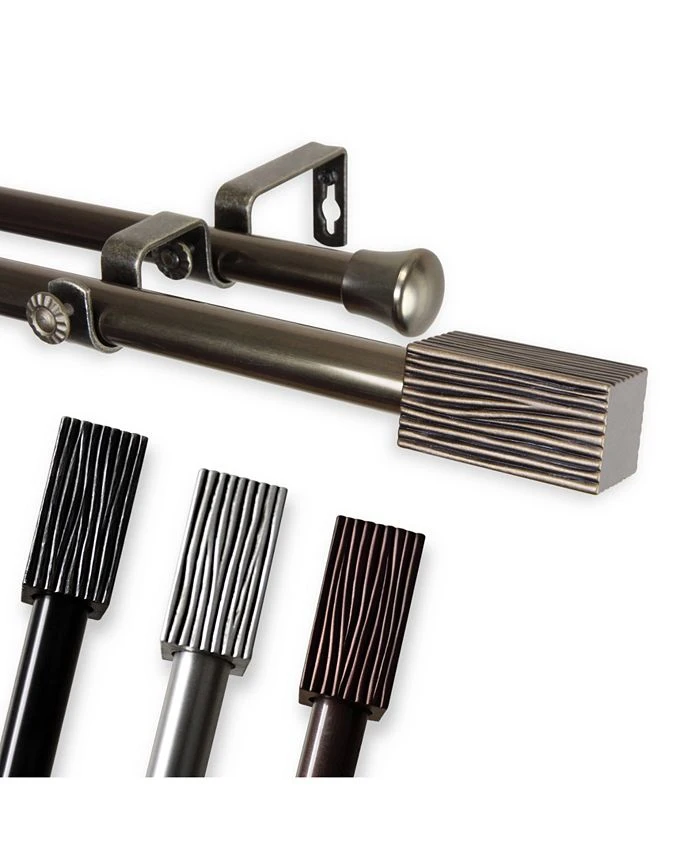 Rod Desyne Alder Double Curtain Rod 13/16 Inch Dia 48-84 Inch 6 Rod Desyne Alder Double Curtain Rod 13/16 Inch Dia 48-84 Inch - Image 4