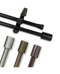 Rod Desyne Nora Double Curtain Rod 0.625 Diameter 28 - 48 13 Rod Desyne Nora Double Curtain Rod 0.625 Diameter 28 - 48 -Chic Home Store 11863806 fpx