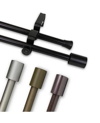Rod Desyne Nora Double Curtain Rod 0.625 Diameter 28 - 48 4 Rod Desyne Nora Double Curtain Rod 0.625 Diameter 28 - 48 - Image 2