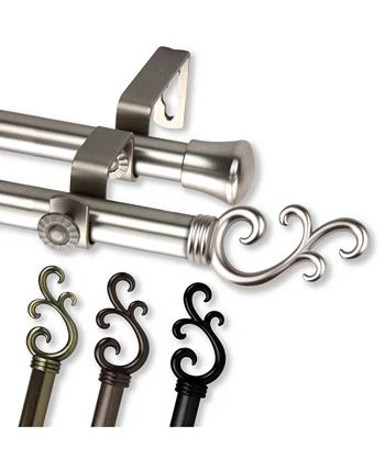 Rod Desyne Swan Double Curtain Rod 0.8125 Diameter 28 - 48 7 Rod Desyne Swan Double Curtain Rod 0.8125 Diameter 28 - 48 - Image 5