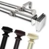 Rod Desyne Bedpost Double Curtain Rod 1 OD 160-240 Inch -Chic Home Store 11863878 fpx