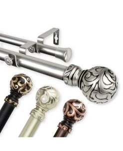 Rod Desyne Cypress Double Curtain Rod 1 OD 160-240 Inch -Chic Home Store 11864111 fpx