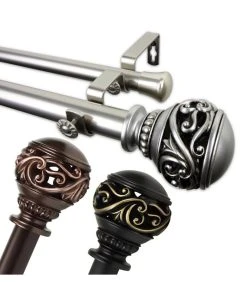 Rod Desyne Isabella Double Curtain Rod 1 OD 28-48 Inch -Chic Home Store 11864202 fpx