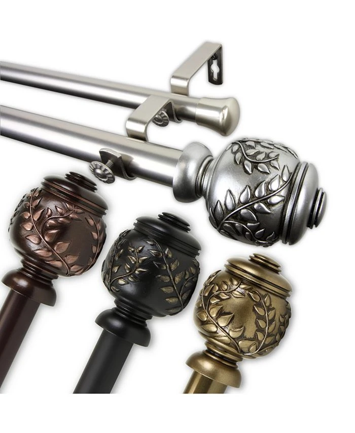 Rod Desyne Colette Double Curtain Rod 1 OD 48-84 Inch 6 Rod Desyne Colette Double Curtain Rod 1 OD 48-84 Inch - Image 4