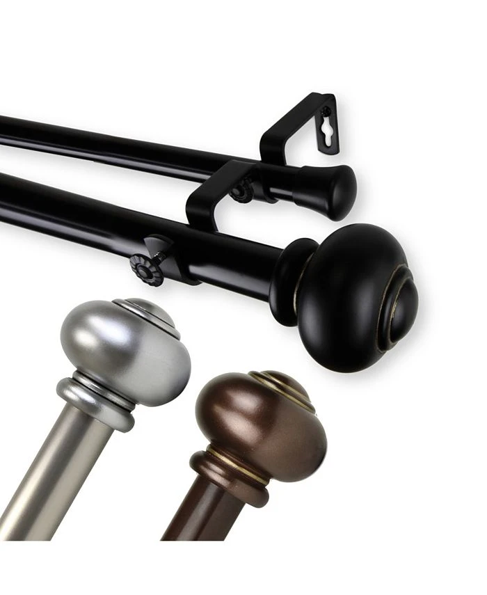 Rod Desyne Tunda Double Curtain Rod 1 OD 28-48 Inch 6 Rod Desyne Tunda Double Curtain Rod 1 OD 28-48 Inch - Image 4