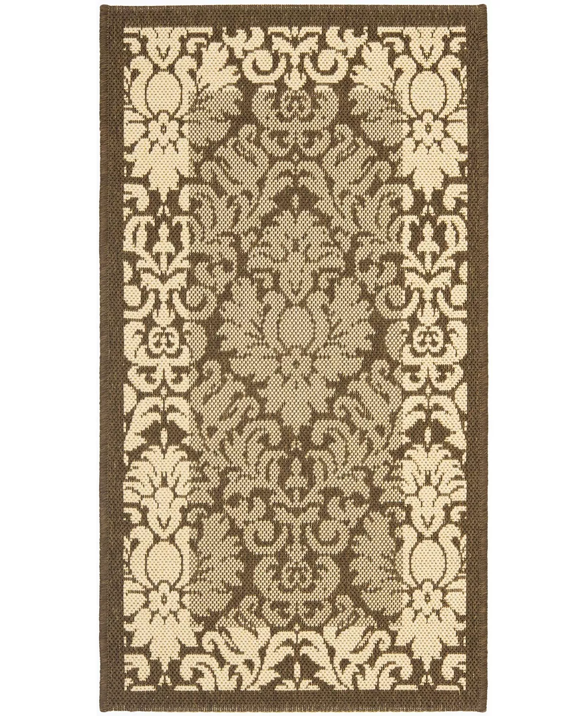 Safavieh Courtyard Brown And Natural 8' X 11' Area Rug 4 Safavieh Courtyard Brown And Natural 8' X 11' Area Rug - Image 2