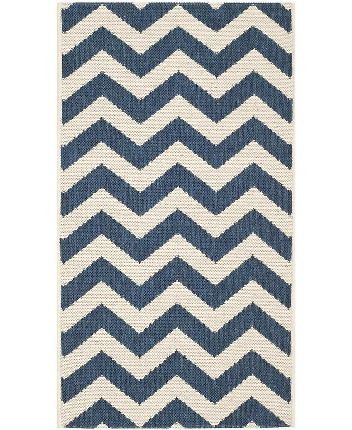Safavieh Courtyard Navy And Beige 2'7 X 5' Sisal Weave Area Rug 4 Safavieh Courtyard Navy And Beige 2'7 X 5' Sisal Weave Area Rug - Image 2