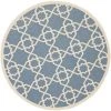 Safavieh Courtyard Blue And Beige 5'3 X 5'3 Sisal Weave Round Area Rug -Chic Home Store 11979224 fpx