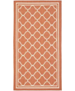 Safavieh Courtyard Terracotta And Bone 2'7 X 5' Sisal Weave Area Rug