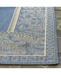 Safavieh Courtyard Blue And Natural 2'3 X 14' Runner Area Rug 6 Safavieh Courtyard Blue And Natural 2'3 X 14' Runner Area Rug -Chic Home Store 11980725 fpx
