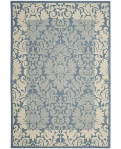 Safavieh Courtyard Blue And Natural 9' X 12' Area Rug -Chic Home Store 11981453 fpx