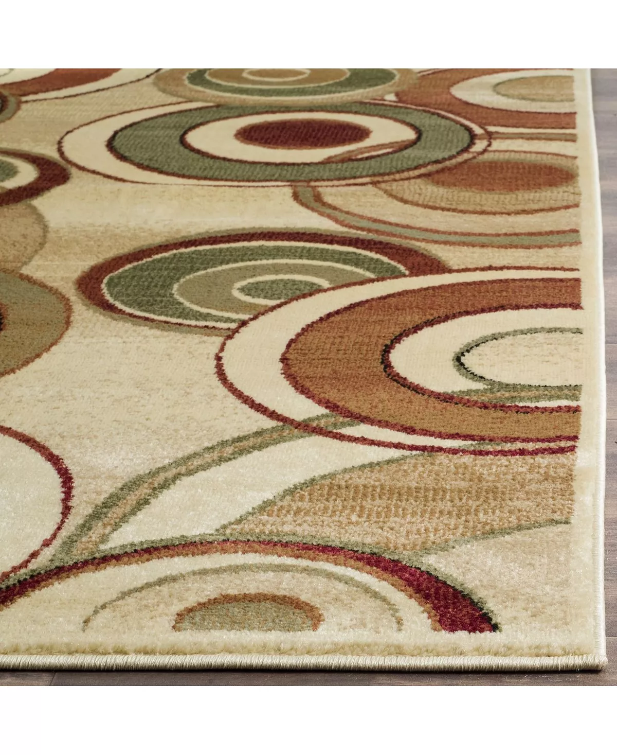 Safavieh Lyndhurst Ivory And Multi 8' X 11' Area Rug 4 Safavieh Lyndhurst Ivory And Multi 8' X 11' Area Rug - Image 2