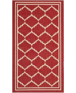 Safavieh Courtyard Red And Beige 2'7 X 5' Sisal Weave Area Rug -Chic Home Store 11982233 fpx