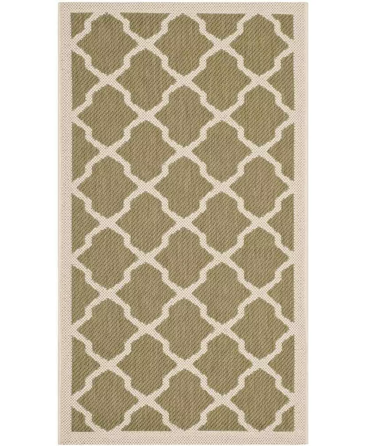 Safavieh Courtyard Green And Beige 2'7 X 5' Sisal Weave Area Rug 4 Safavieh Courtyard Green And Beige 2'7 X 5' Sisal Weave Area Rug - Image 2