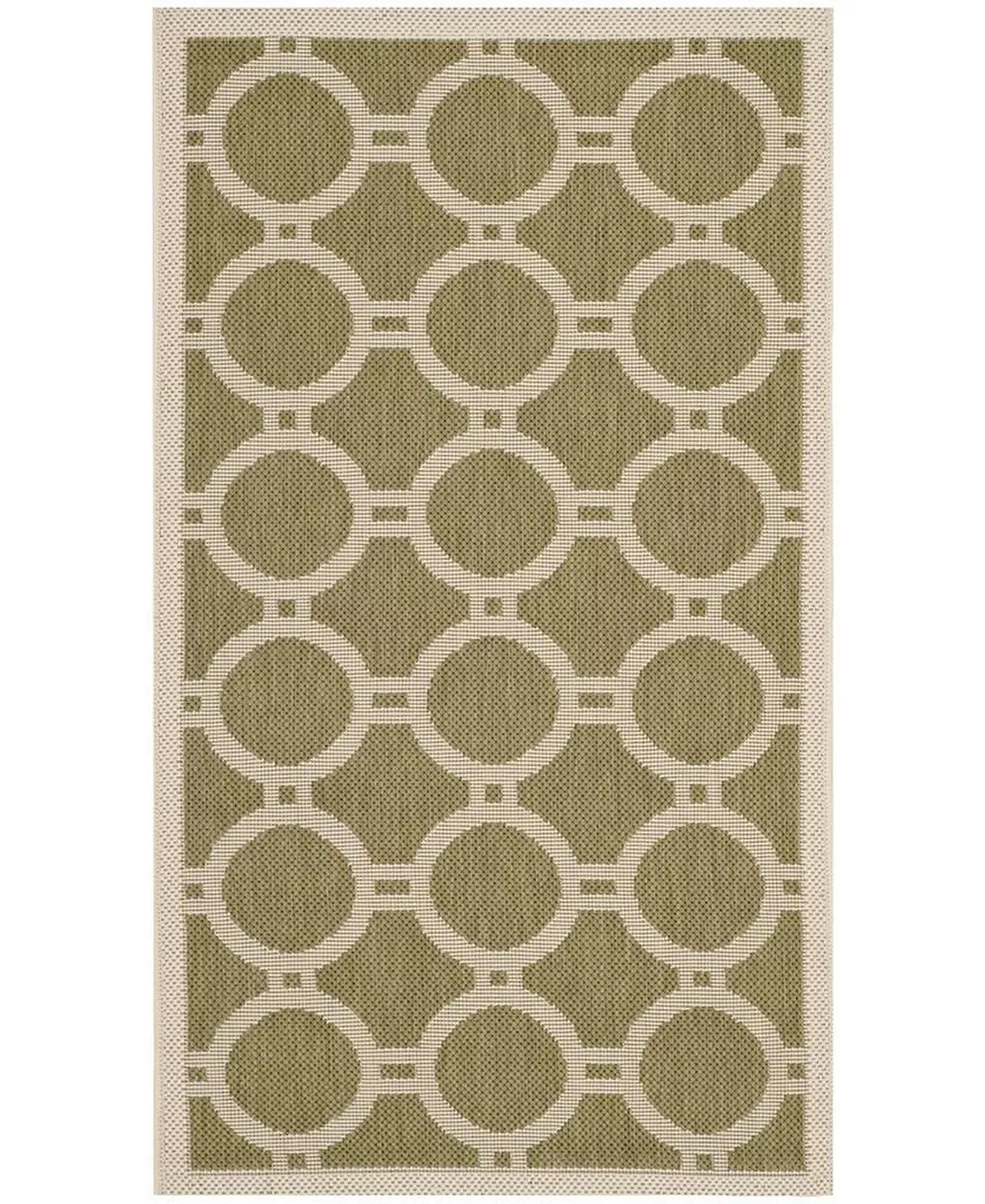 Safavieh Courtyard Green And Beige 2' X 3'7 Sisal Weave Area Rug 4 Safavieh Courtyard Green And Beige 2' X 3'7 Sisal Weave Area Rug - Image 2