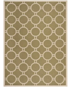Safavieh Courtyard Green And Beige 8' X 11' Sisal Weave Area Rug