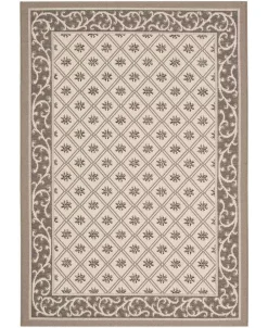 Safavieh Courtyard Beige And Dark Beige 6'7 X 9'6 Sisal Weave Area Rug -Chic Home Store 11985092 fpx