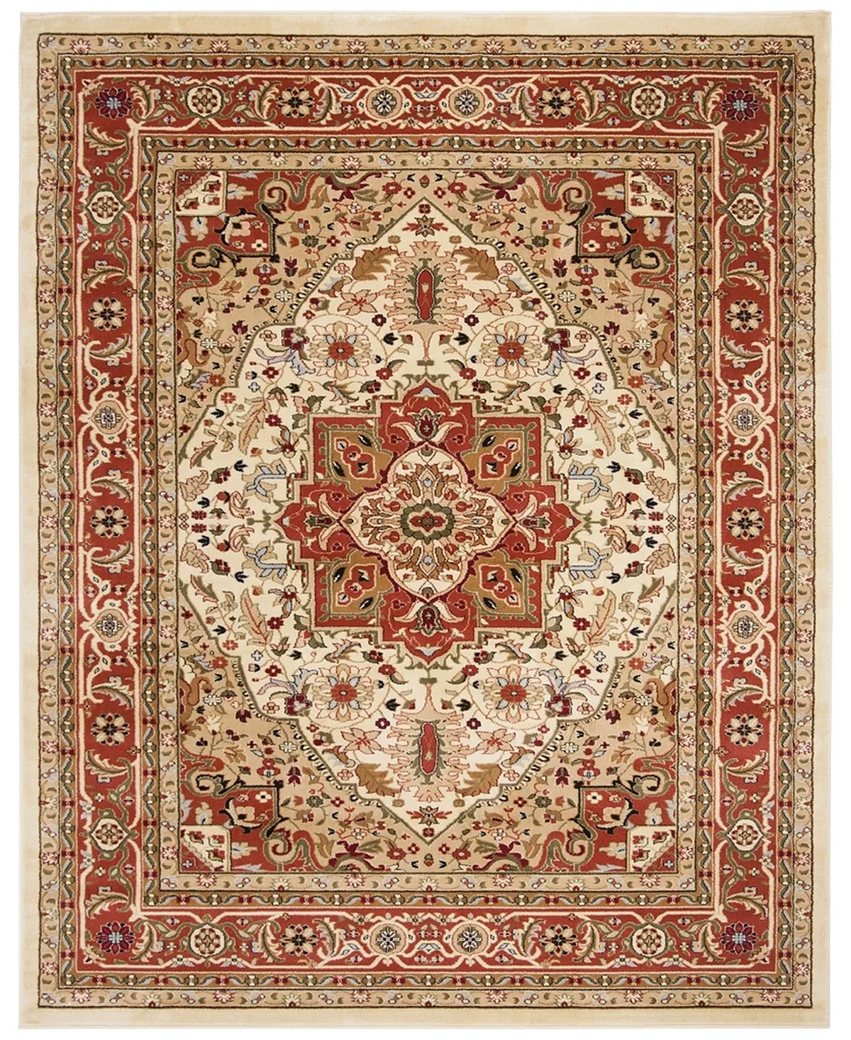 Safavieh Lyndhurst Ivory And Rust 12' X 18' Area Rug 6 Safavieh Lyndhurst Ivory And Rust 12' X 18' Area Rug - Image 4