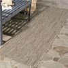 Safavieh Courtyard Natural And Black 2'3 X 12' Runner Area Rug