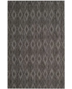 Safavieh Courtyard Black 4' X 5'7 Area Rug