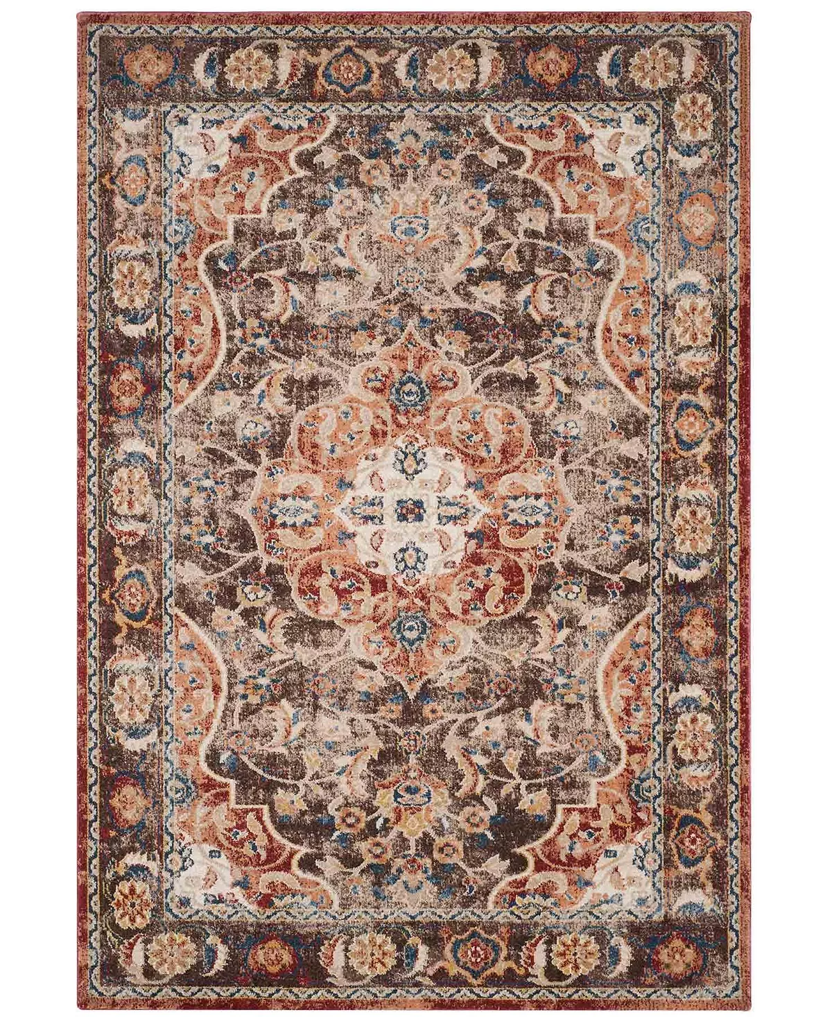 Safavieh Bijar Brown And Rust 9' X 12' Area Rug 4 Safavieh Bijar Brown And Rust 9' X 12' Area Rug - Image 2