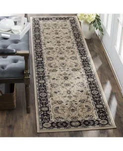 Safavieh Lyndhurst Light Beige And Anthracite 2'3 X 12' Runner Area Rug