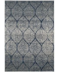 Safavieh Madison Navy And Silver 4' X 6' Area Rug