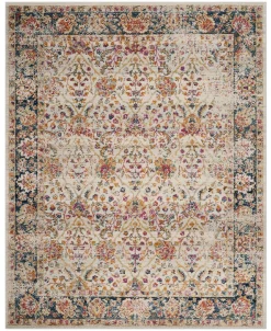 Safavieh Madison Cream And Navy 8' X 10' Area Rug