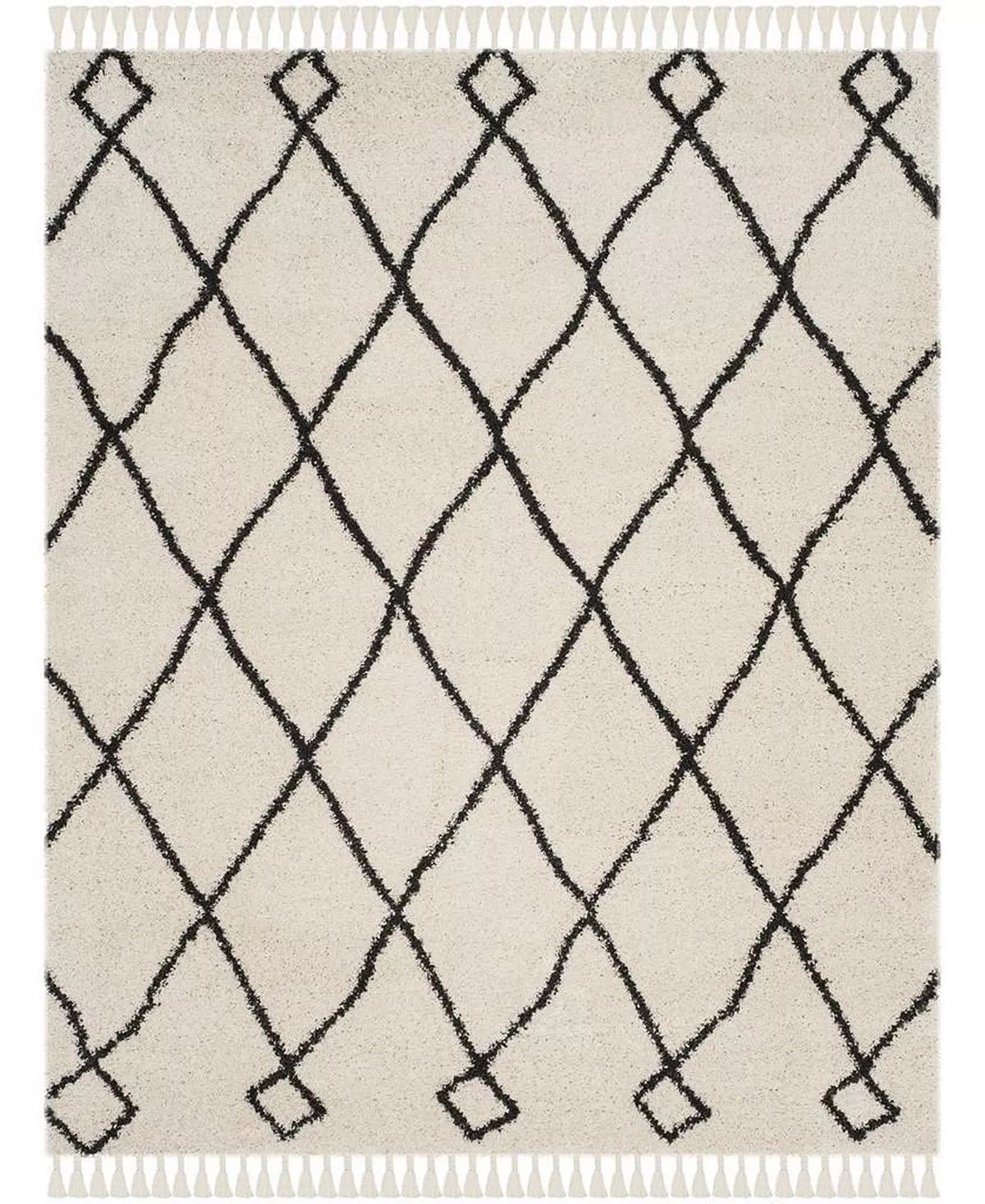 Safavieh Moroccan Fringe Shag 8' X 10' Area Rug 3 Safavieh Moroccan Fringe Shag 8' X 10' Area Rug