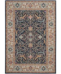 Safavieh Madison Navy And Creme 10' X 14' Area Rug
