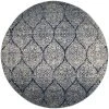 Safavieh Madison Navy And Silver 9' X 9' Round Area Rug