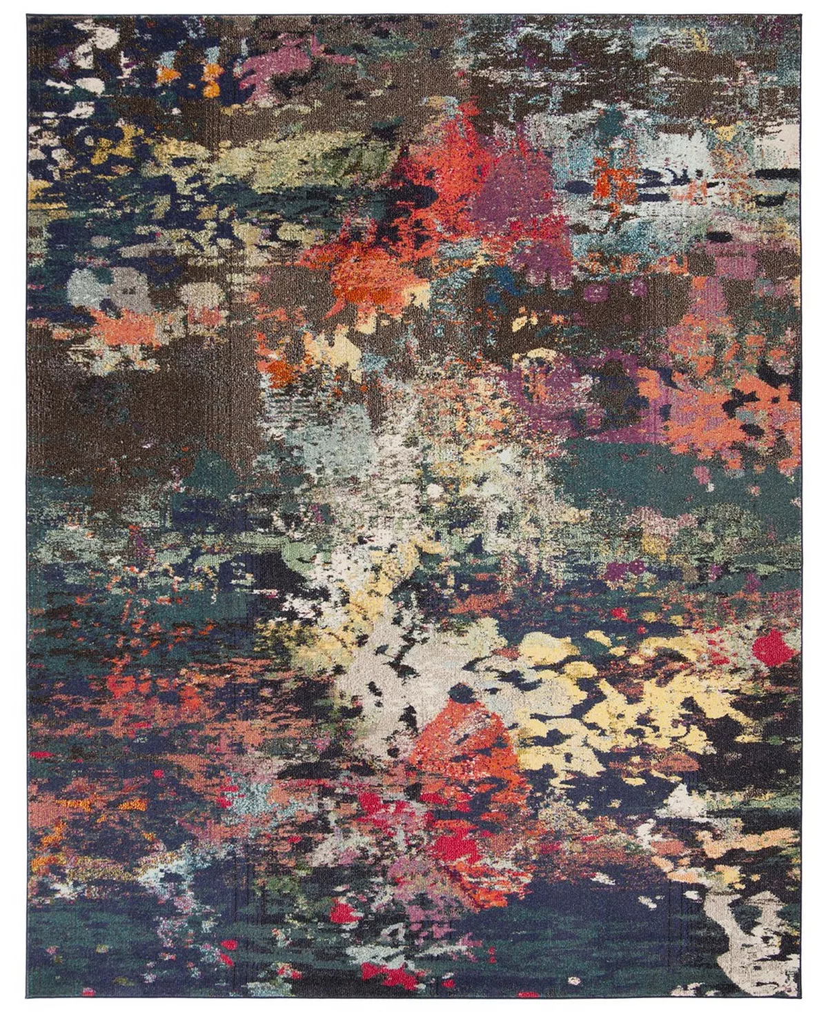 Safavieh Monaco Brown And Teal 8' X 10' Area Rug 4 Safavieh Monaco Brown And Teal 8' X 10' Area Rug - Image 2