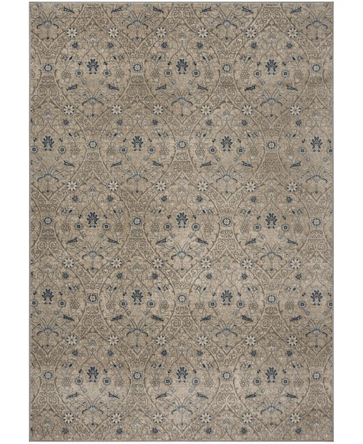 Safavieh Brentwood Light Gray And Blue 9' X 12' Area Rug 4 Safavieh Brentwood Light Gray And Blue 9' X 12' Area Rug - Image 2