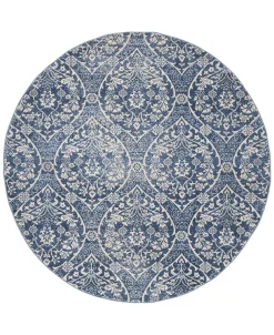Safavieh Brentwood Navy And Light Gray 6'7 X 6'7 Round Area Rug -Chic Home Store 11999379 fpx