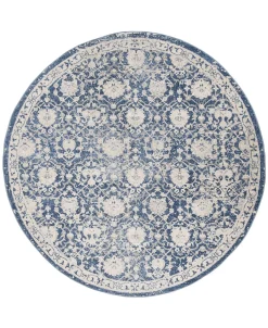 Safavieh Brentwood Navy And Creme 6'7 X 6'7 Round Area Rug -Chic Home Store 11999474 fpx