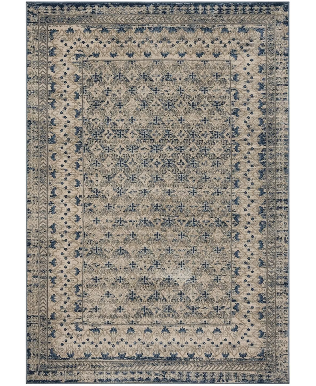 Safavieh Brentwood Light Gray And Blue 6' X 9' Area Rug 4 Safavieh Brentwood Light Gray And Blue 6' X 9' Area Rug - Image 2