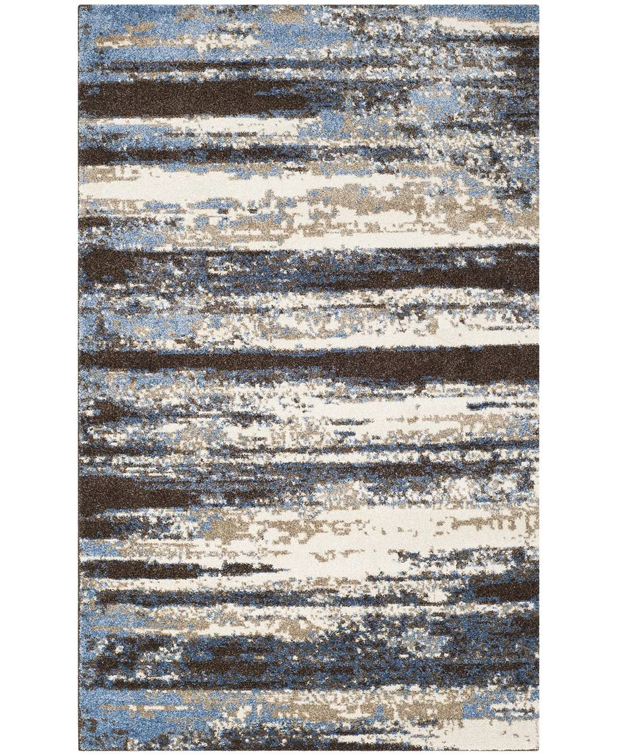 Safavieh Retro Cream And Blue 4' X 6' Area Rug 4 Safavieh Retro Cream And Blue 4' X 6' Area Rug - Image 2