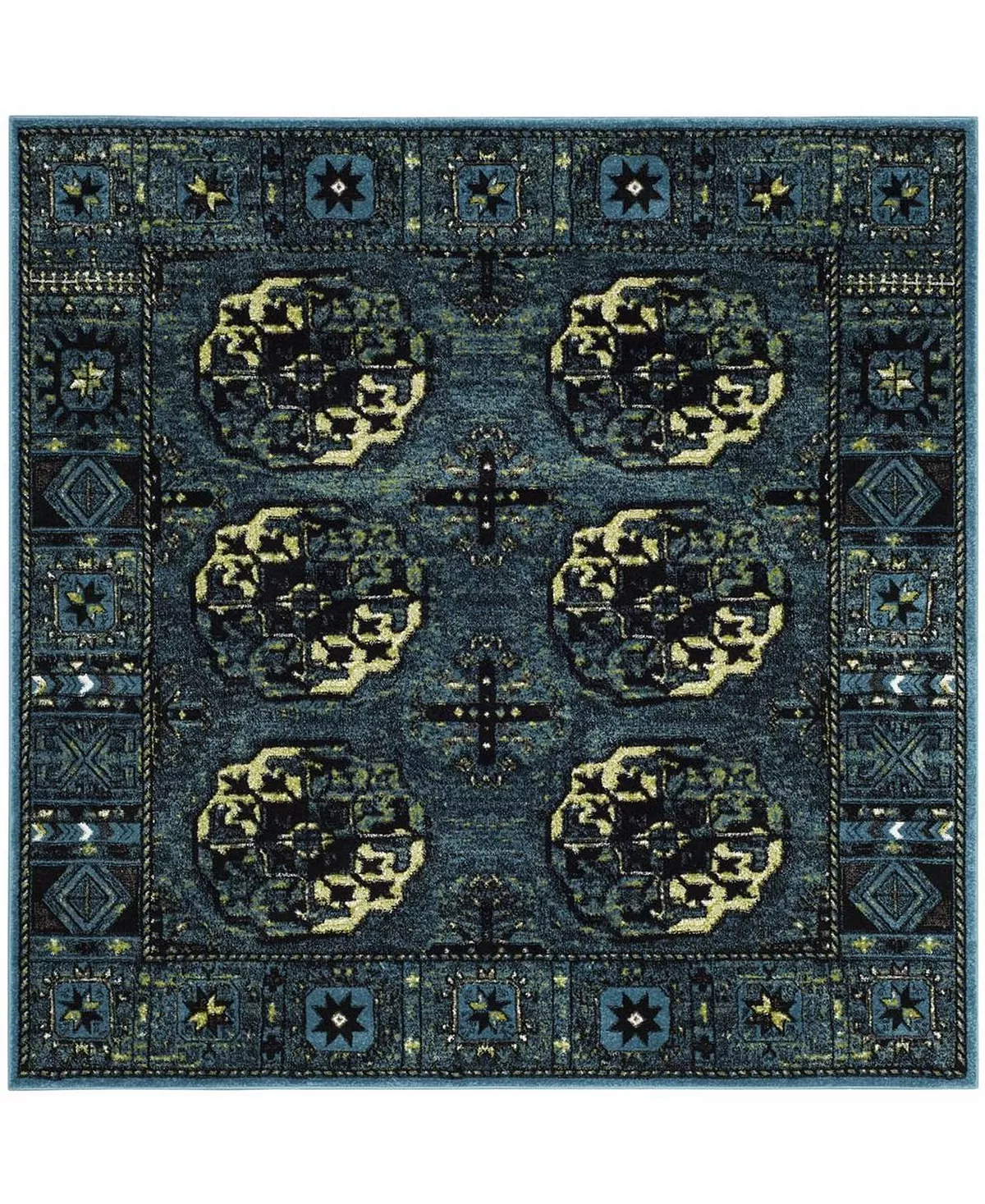 Safavieh Vintage Hamadan 6'7 X 6'7 Square Area Rug 4 Safavieh Vintage Hamadan 6'7 X 6'7 Square Area Rug - Image 2