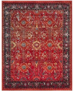 Safavieh Vintage Hamadan Orange And Navy 9' X 12' Area Rug