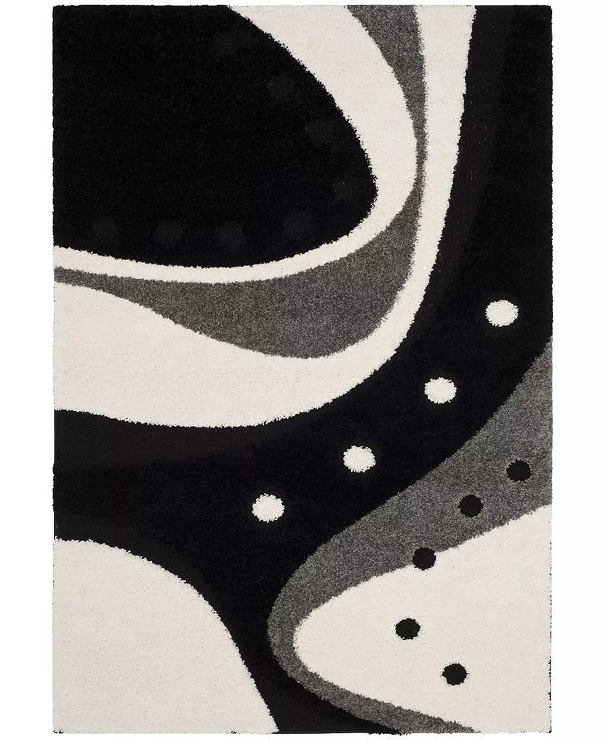 Safavieh G Black And Ivory 6' X 9' Area Rug 4 Safavieh G Black And Ivory 6' X 9' Area Rug - Image 2