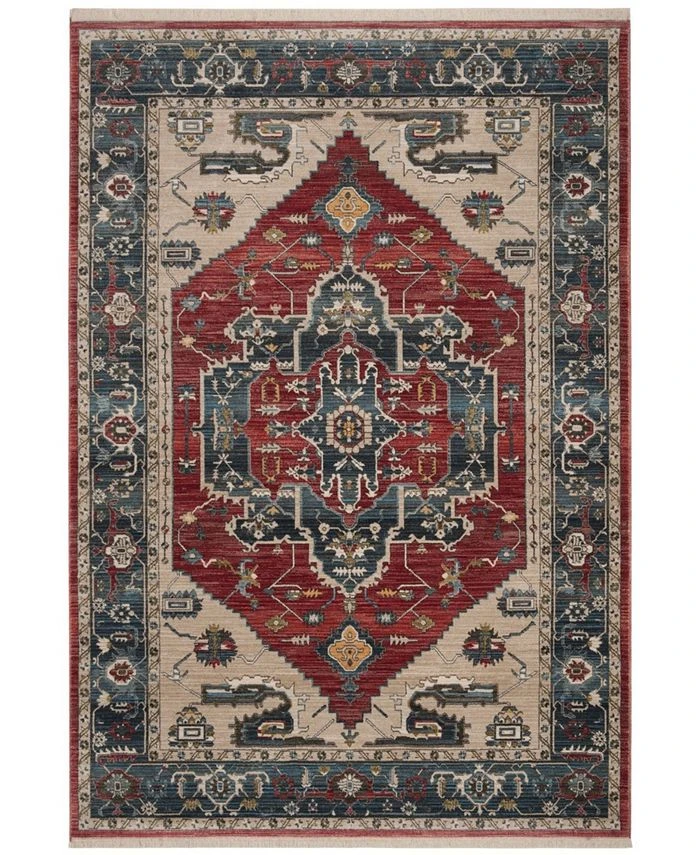 Safavieh Vintage Persian Red And Blue 6' X 9' Area Rug 3 Safavieh Vintage Persian Red And Blue 6' X 9' Area Rug