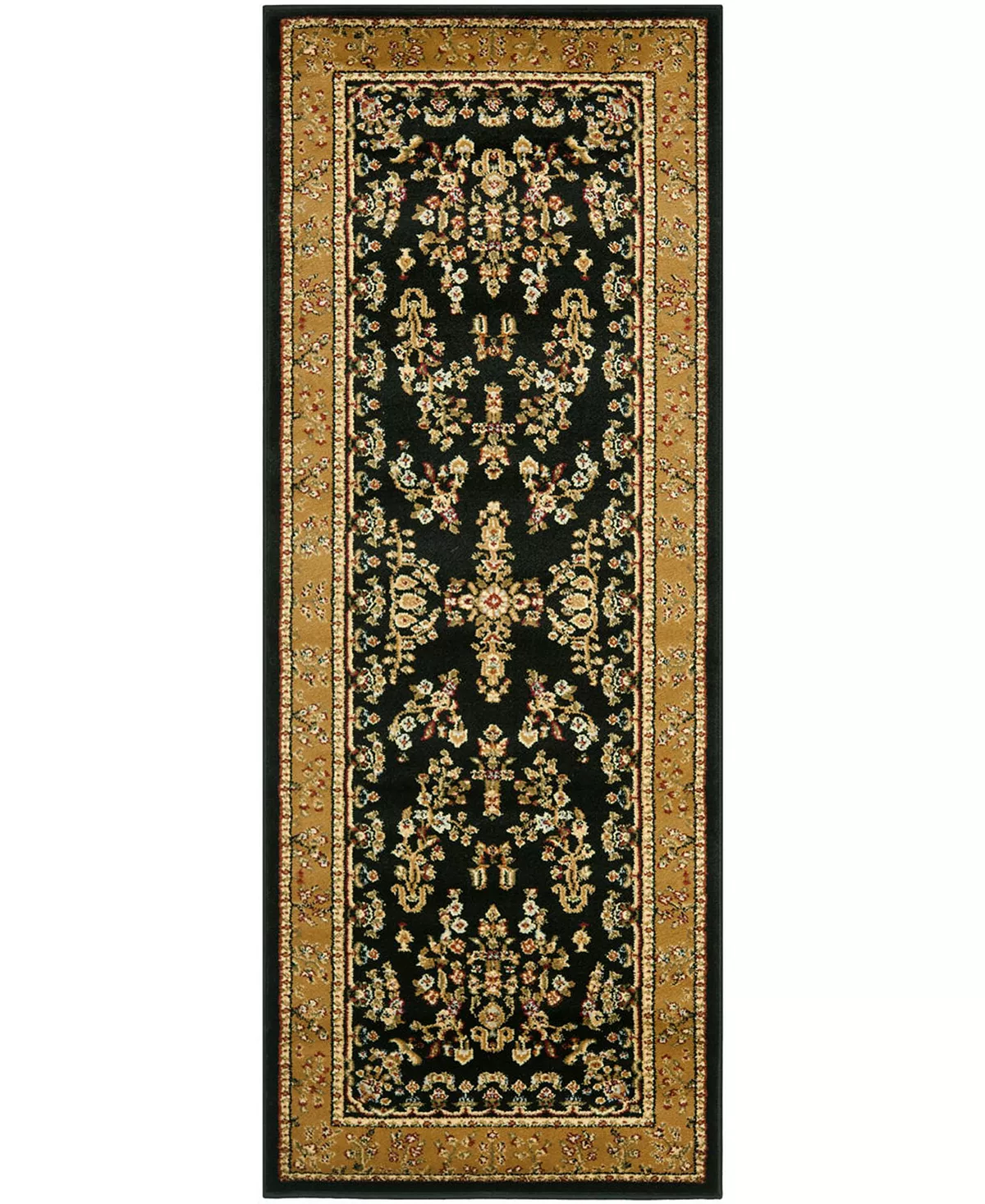 Safavieh Lyndhurst Black And Tan 2'3 X 6' Runner Area Rug 5 Safavieh Lyndhurst Black And Tan 2'3 X 6' Runner Area Rug - Image 3