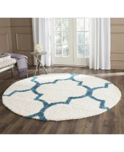 Safavieh G Kids Ivory And Blue 6'7 X 6'7 Round Area Rug -Chic Home Store 12019564 fpx