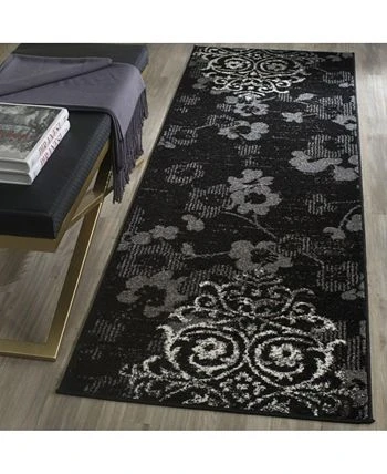 Safavieh Adirondack Black And Silver 2'6 X 8' Runner Area Rug 5 Safavieh Adirondack Black And Silver 2'6 X 8' Runner Area Rug - Image 3