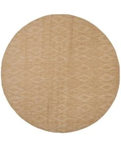 Safavieh Courtyard Natural 6'7 X 6'7 Round Area Rug