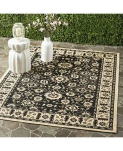 Safavieh Courtyard Black And Creme 5'3 X 7'7 Sisal Weave Area Rug 11 Safavieh Courtyard Black And Creme 5'3 X 7'7 Sisal Weave Area Rug -Chic Home Store 12022226 fpx