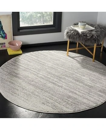 Safavieh Adirondack Light Gray And Gray 6' X 6' Round Area Rug 4 Safavieh Adirondack Light Gray And Gray 6' X 6' Round Area Rug - Image 2