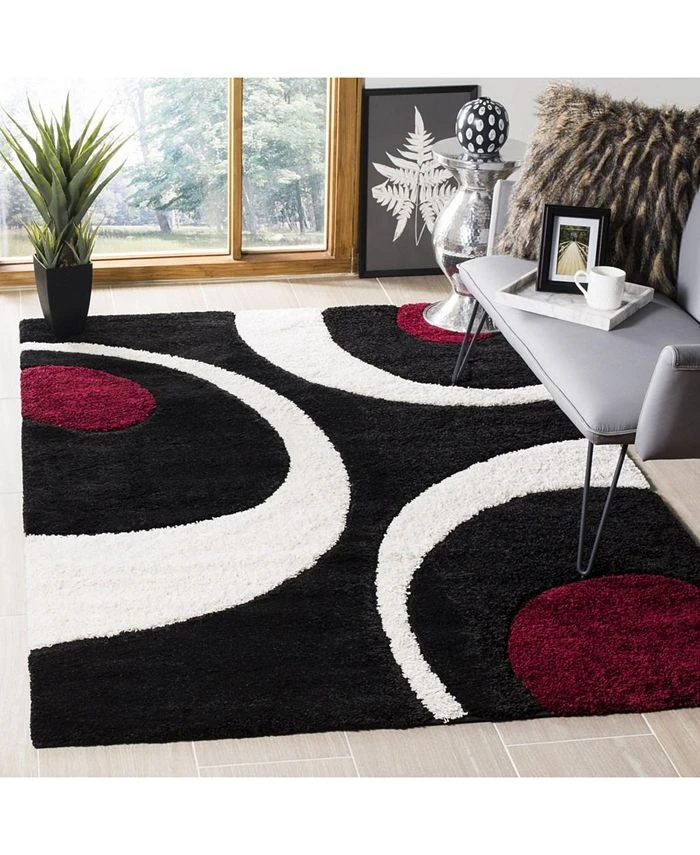 Safavieh G Black And Ivory 5'3 X 7'6 Area Rug 6 Safavieh G Black And Ivory 5'3 X 7'6 Area Rug - Image 4