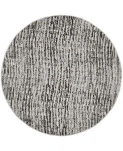 Safavieh Adirondack Black And Silver 6' X 6' Round Area Rug